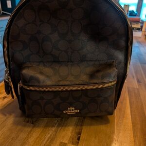 Coach Charlie Signature Medium Backpack Retail $295